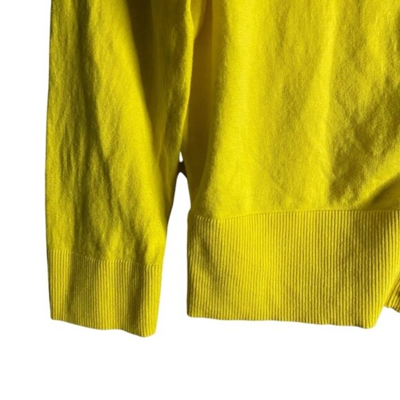 Hobbs London Women's Yellow Button-Down Sweater Cardigan - Picture 4 of 6